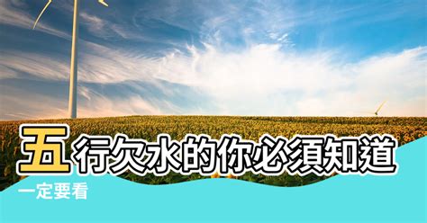 五行缺水會怎樣|五行缺水？4招扭轉命運